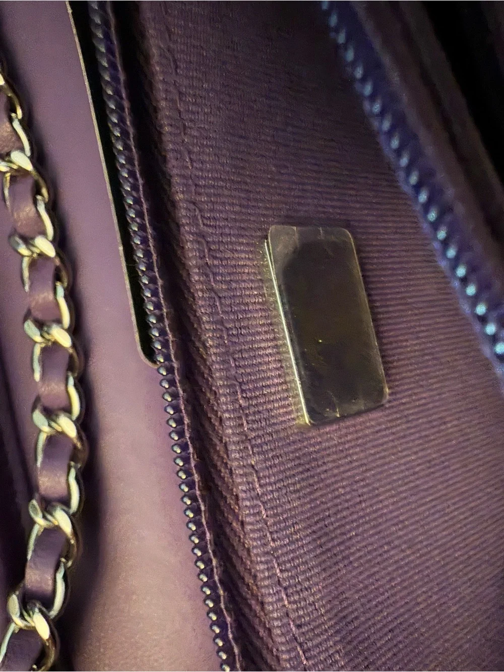 CHANEL Quilted Lambskin Crystal Star Collection Wallet on Chain